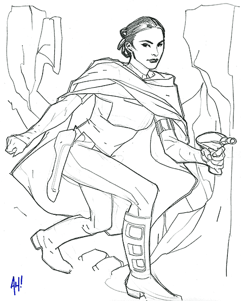 padme clone wars coloring pages - photo #9