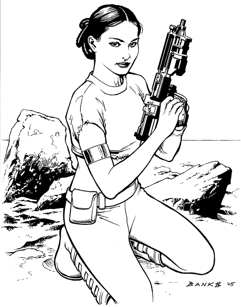 queen amidala coloring pages - photo #12